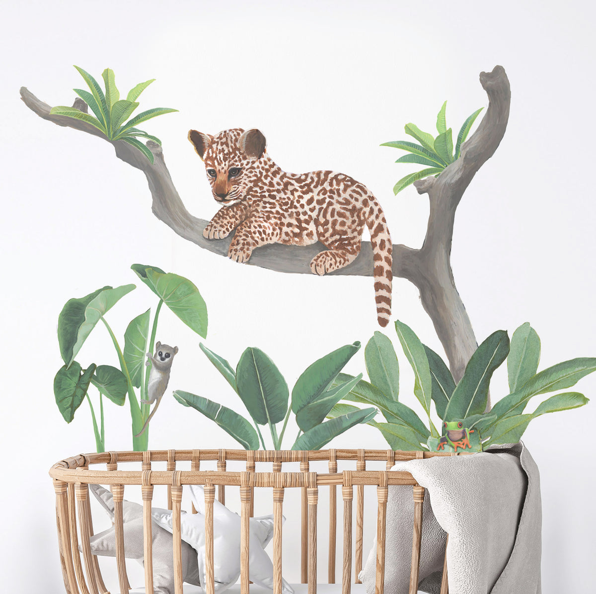 Baby Jaguar and Friends Wall Sticker
