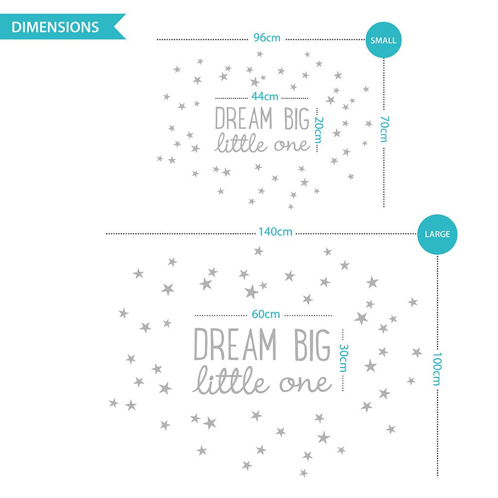 Dream Big Little One Wall Sticker