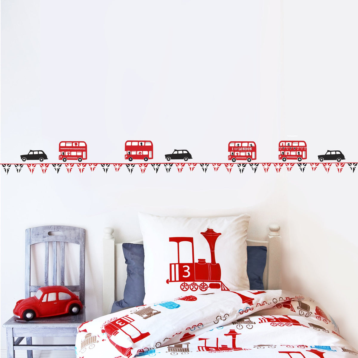 London Bus &amp; Taxi Wall Border