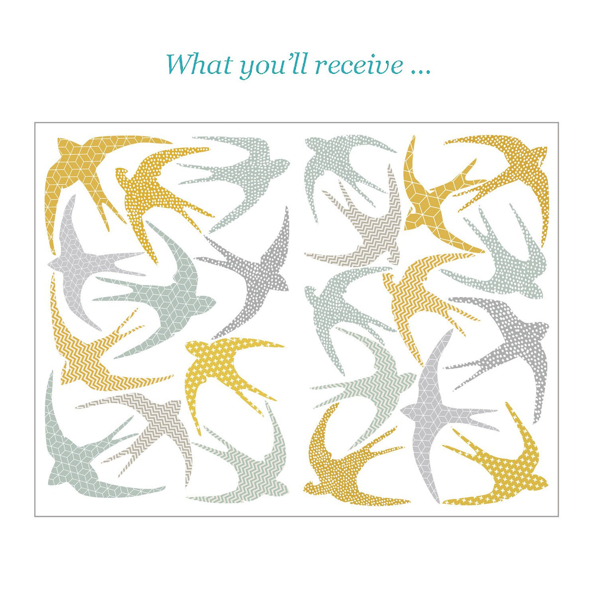 Birds in Flight Wall Stickers