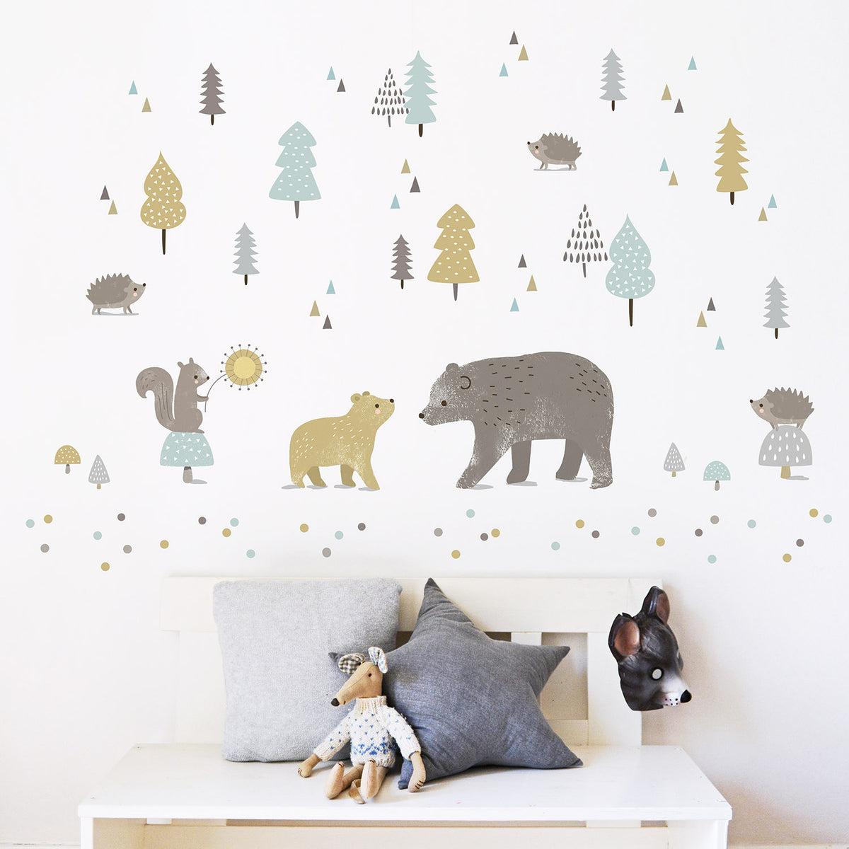 Bears in the Forest Wall Sticker